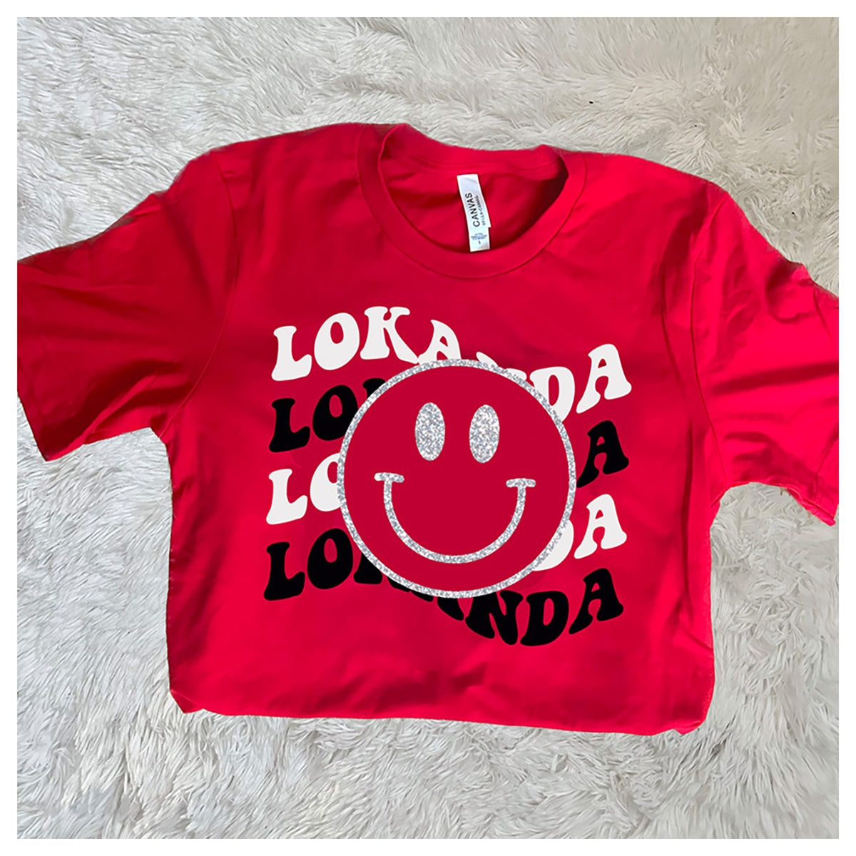 Decked Out Apparel Repeat Smiley Tee