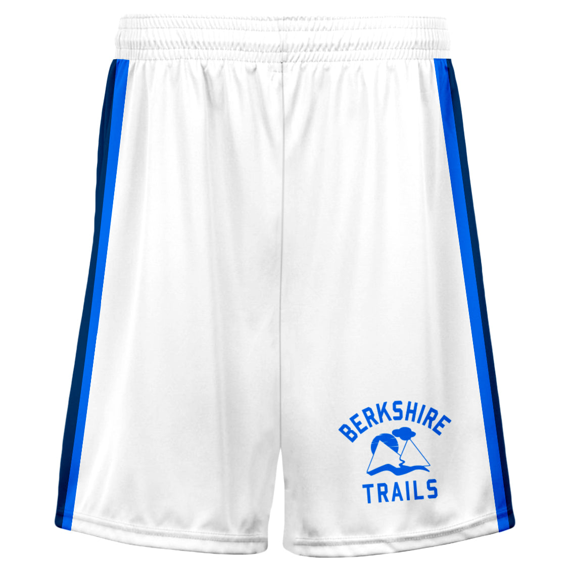 Athletic Camper White Mid Length Shorts