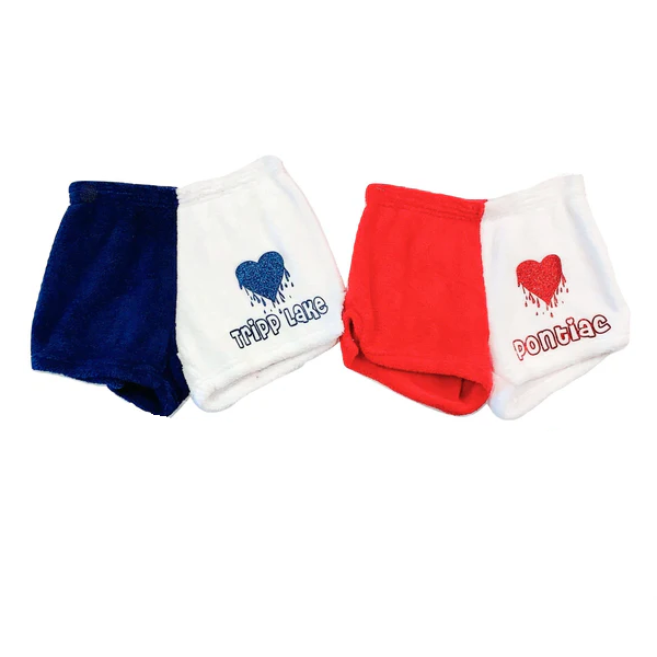 Made with Love and Kisses Pajama Shorts - Drippy Heart