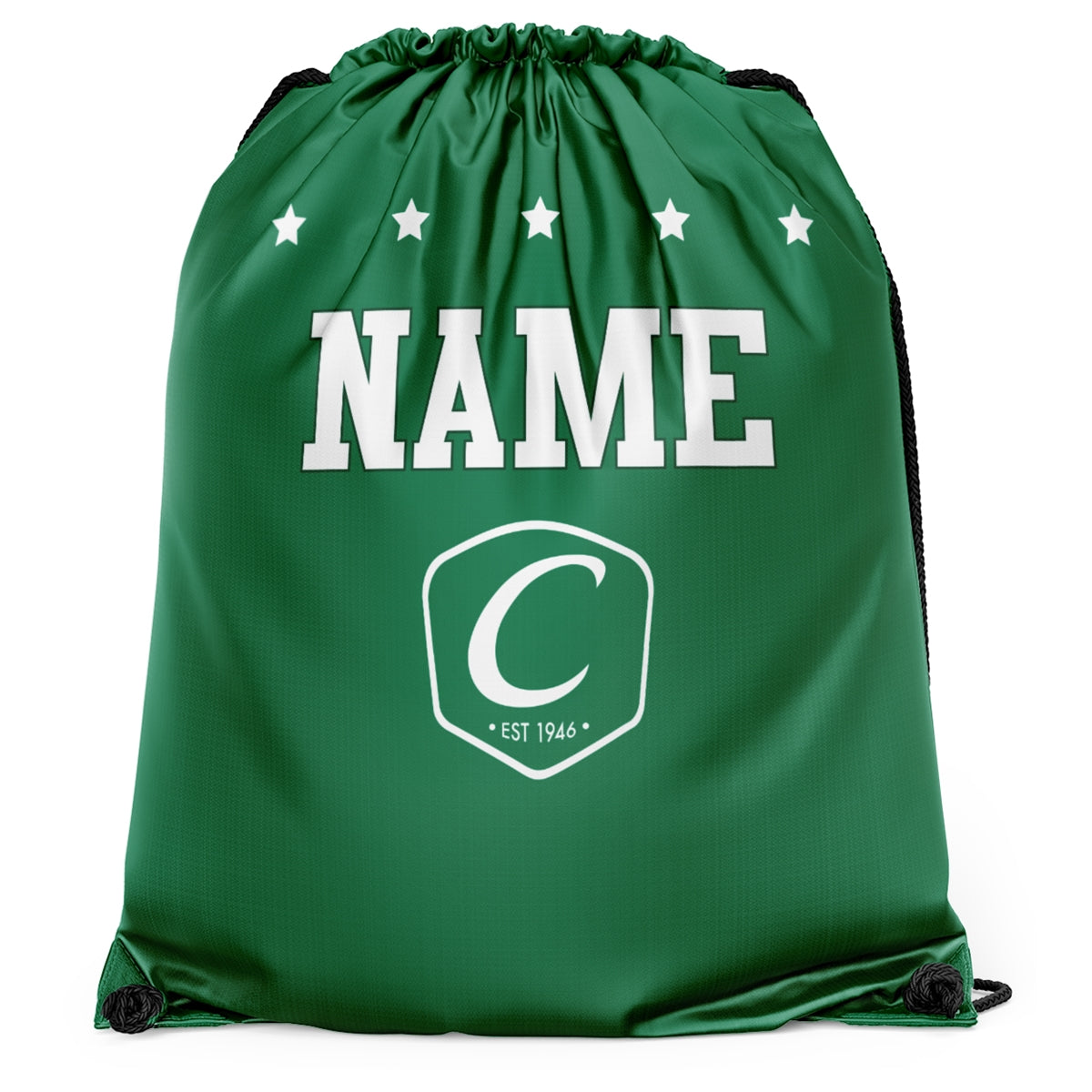 Athletic Camper Drawstring Stars Bag