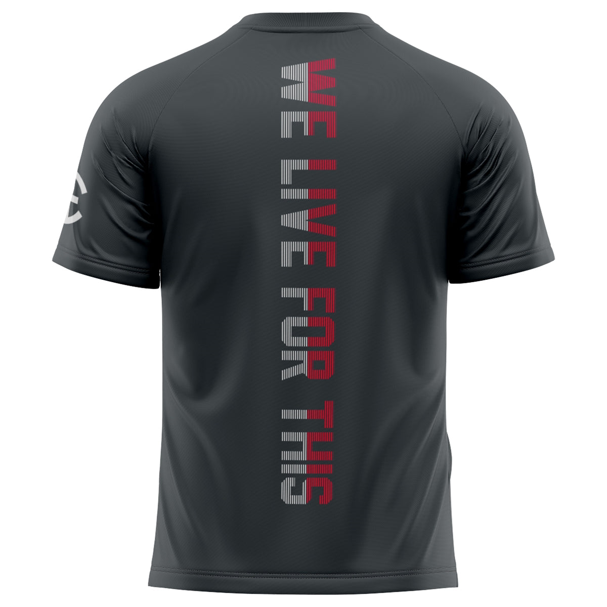 Athletic Camper Performance Striped Lettering Tee