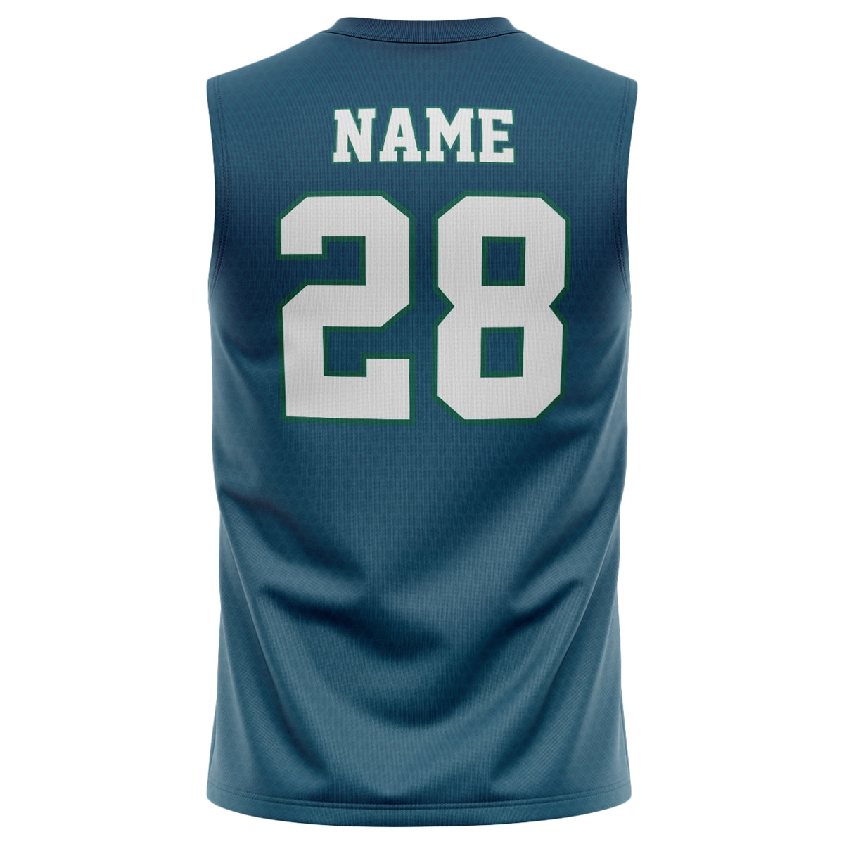 Athletic Camper Performance Heather Blue Muscle Tank