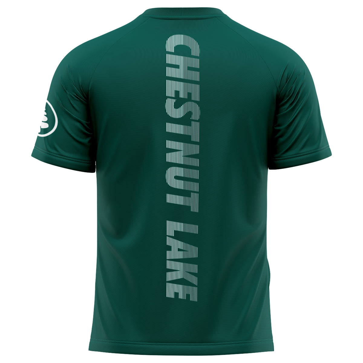 Athletic Camper Performance Striped Lettering Tee