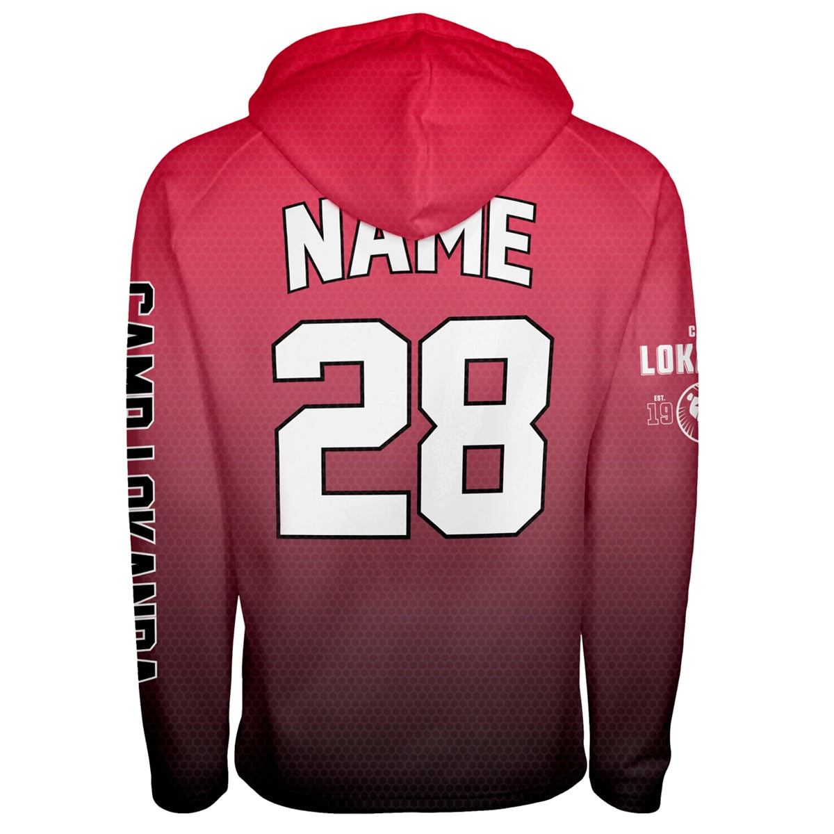 Athletic Camper Oversized Gradient Hoodie