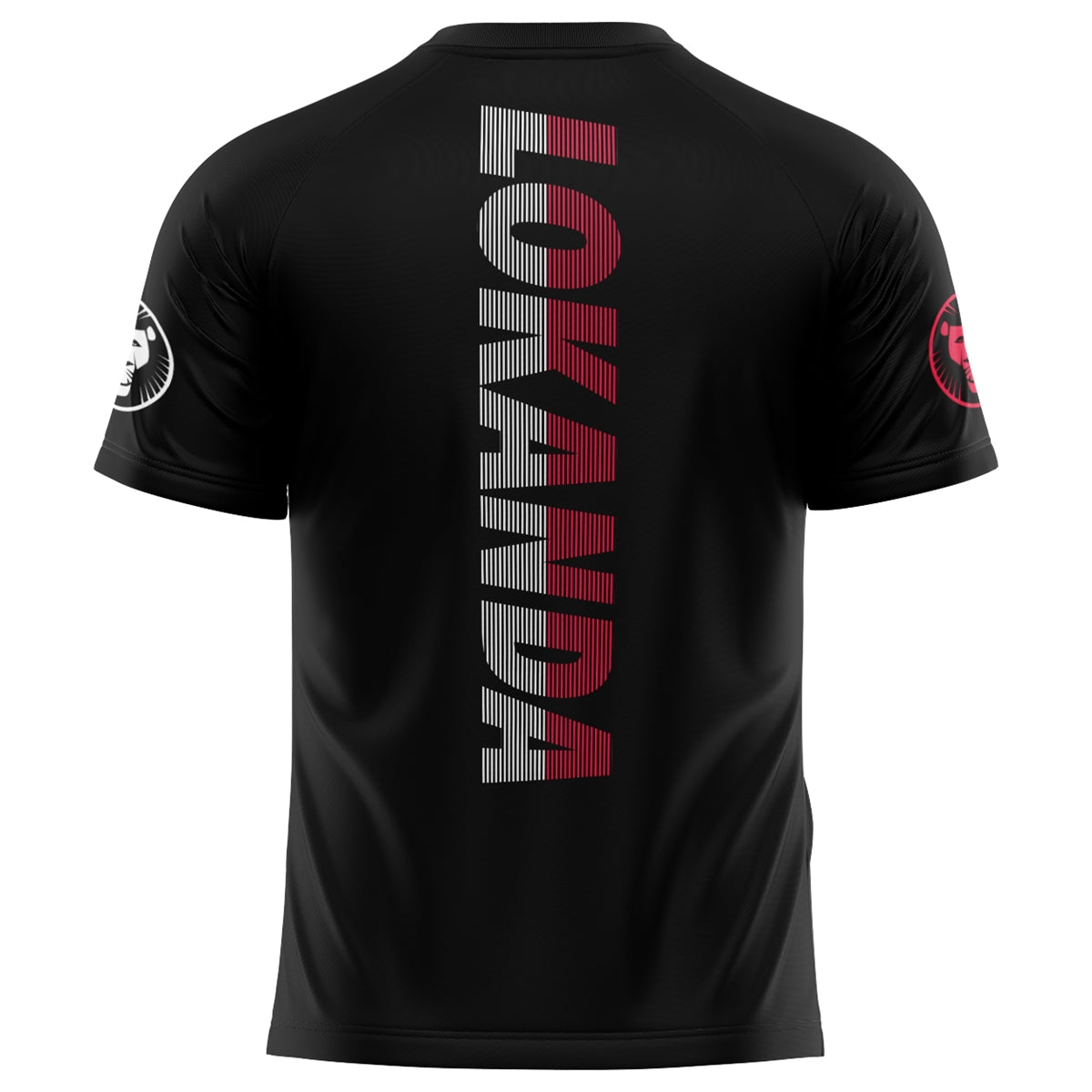 Athletic Camper Performance Striped Lettering Tee