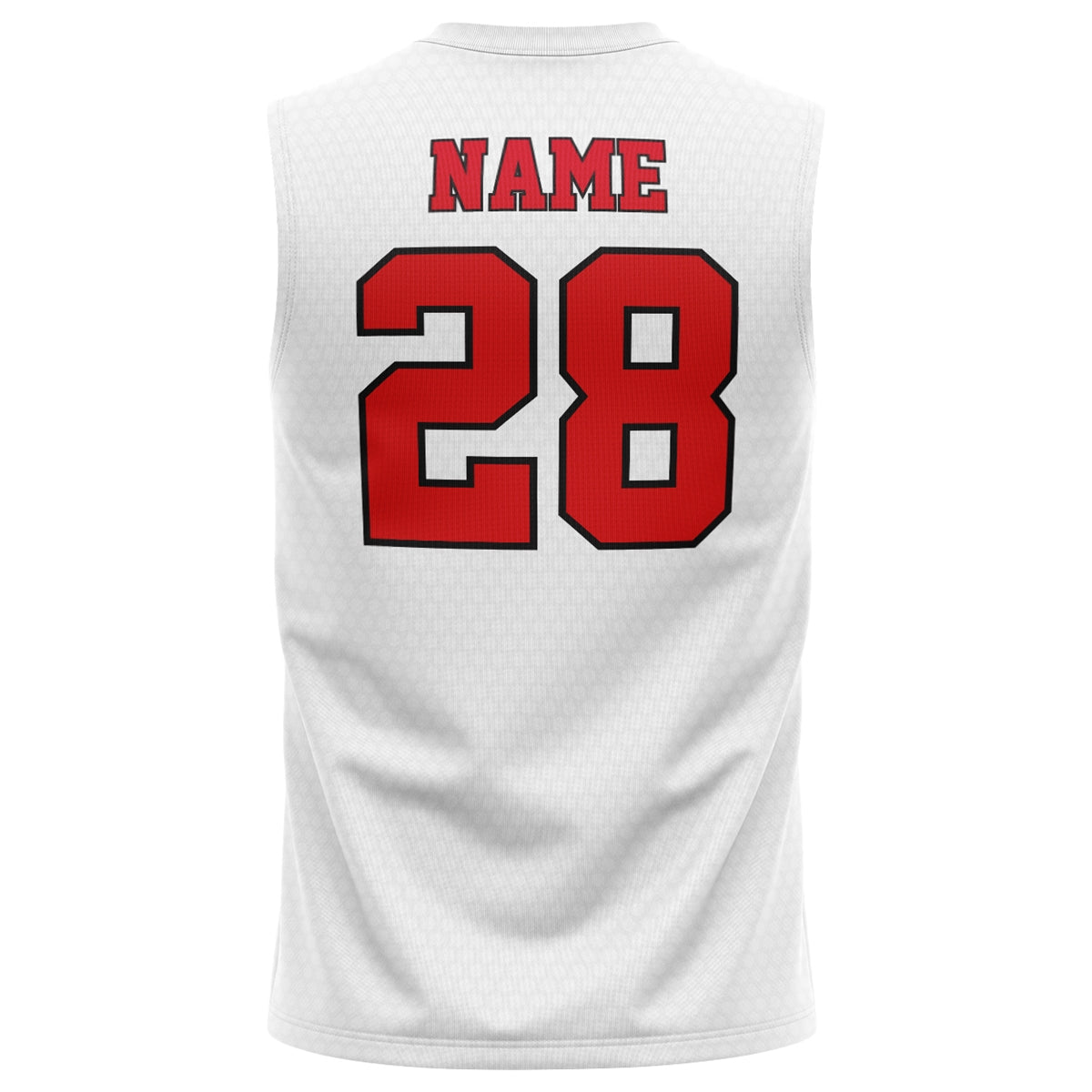 Athletic Camper Performance White Muscle Tank