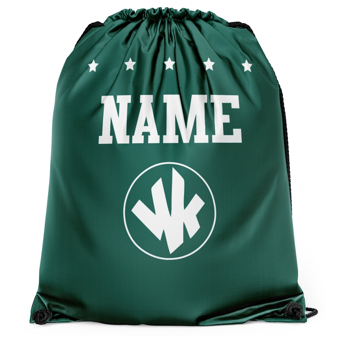 Athletic Camper Drawstring Stars Bag