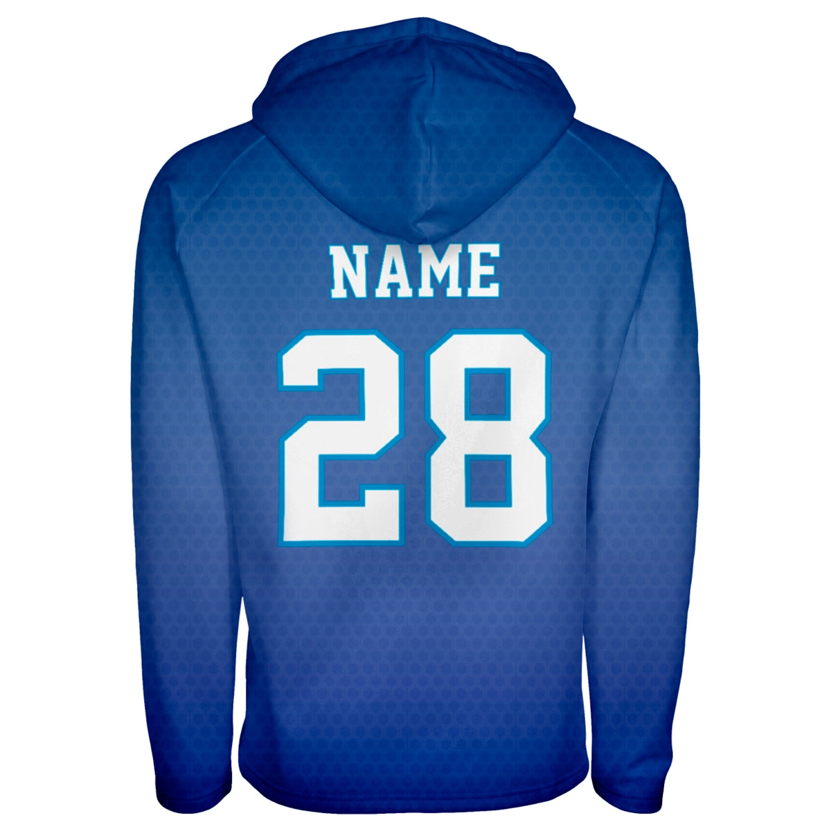 Athletic Camper Boys Oversized Blue Pullover Hoodie