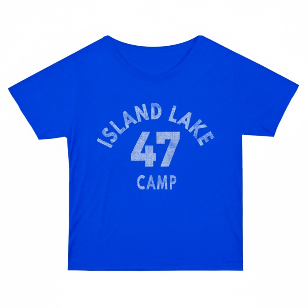 Athletic Camper Girls Blue Tee