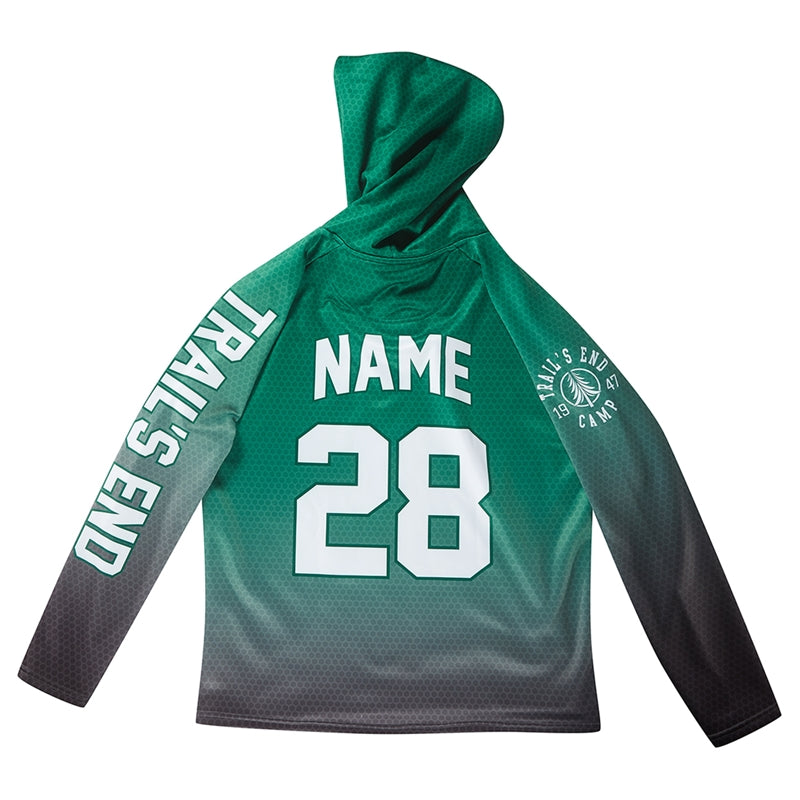 Athletic Camper Boys Oversized Gradient Hoodie