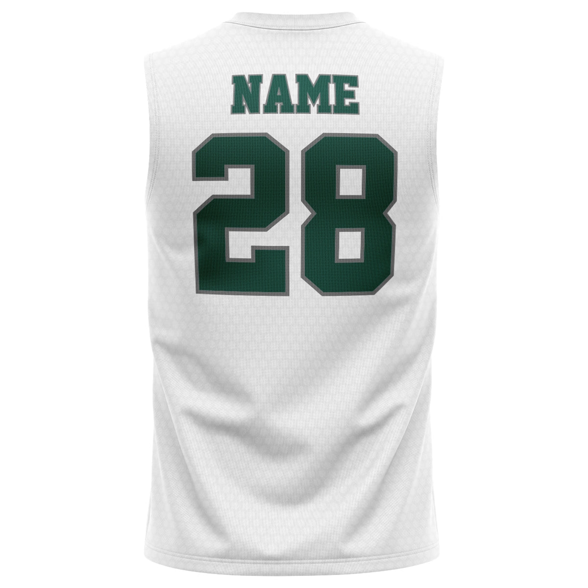 Athletic Camper Performance White Muscle Tank