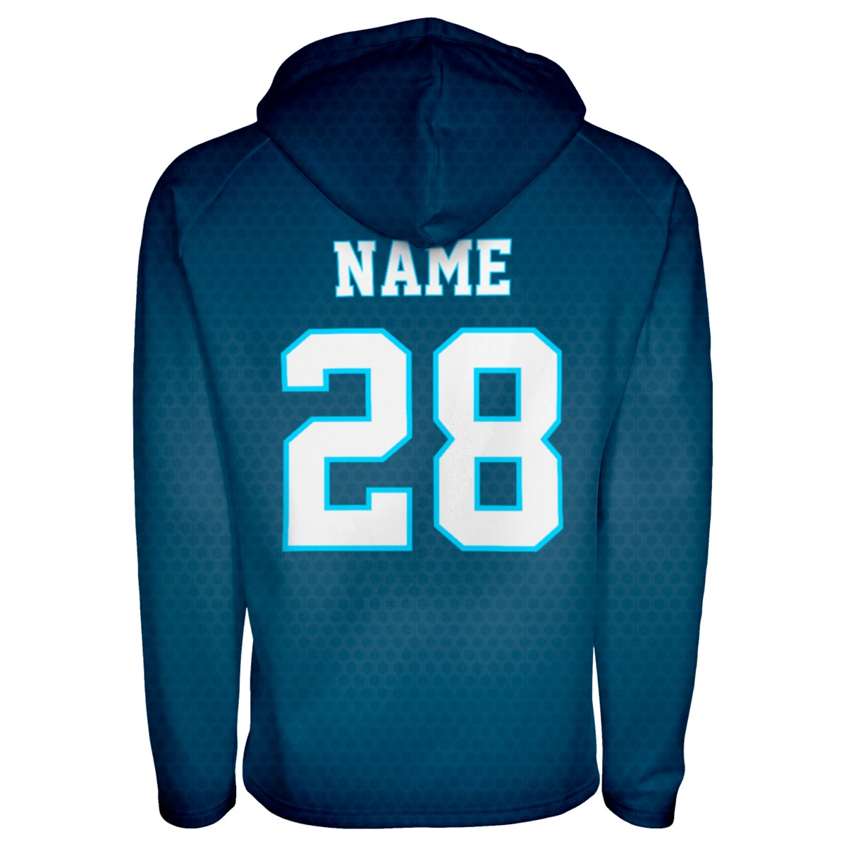 Athletic Camper Boys Oversized Blue Pullover Hoodie