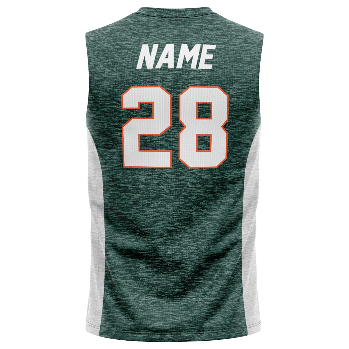 Athletic Camper Performance Heather Green Muscle Tank