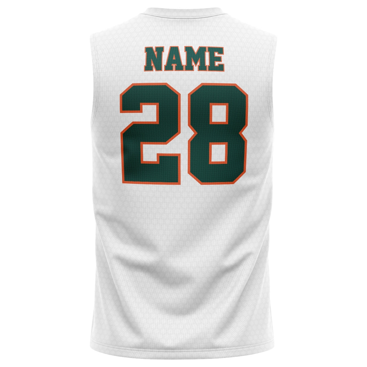 Athletic Camper Performance White Muscle Tank