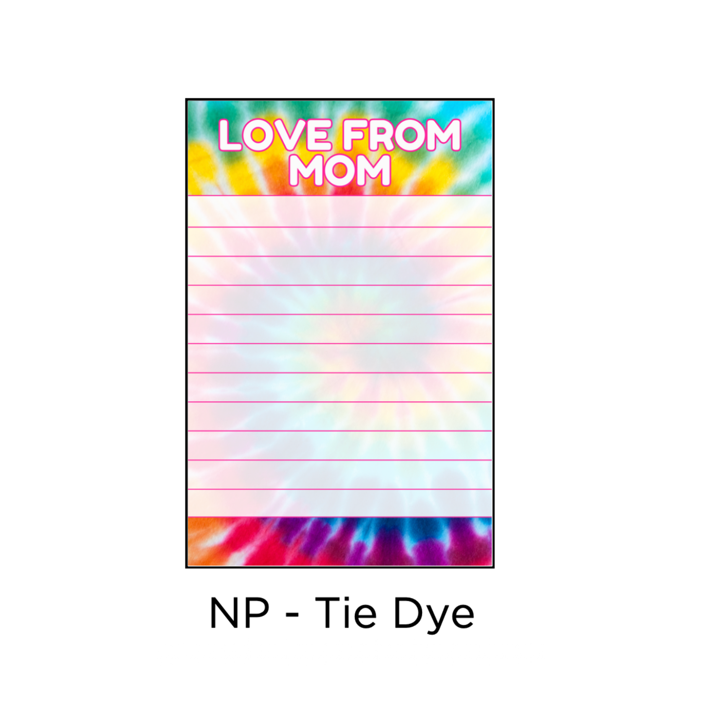 Longer Letter Later Custom Patterned Notepads