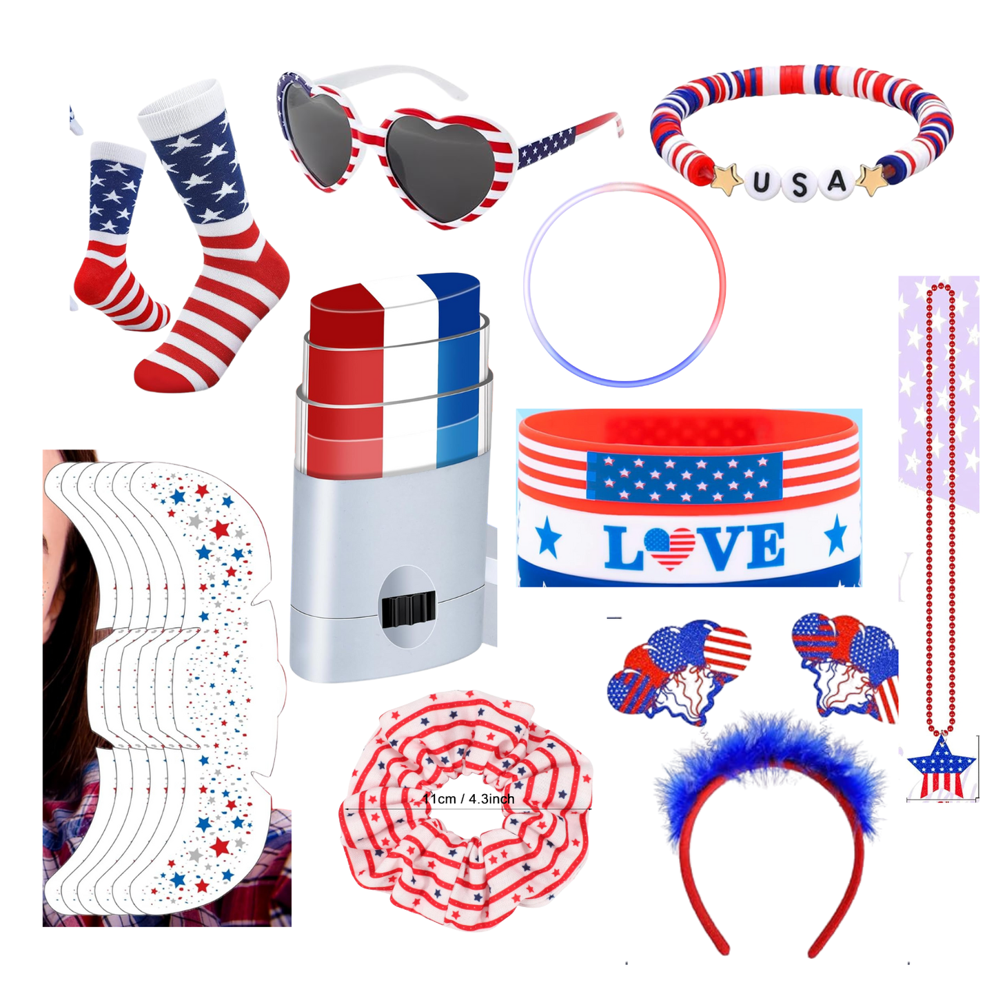 Girls 4th of July Spirit Essentials Bundle