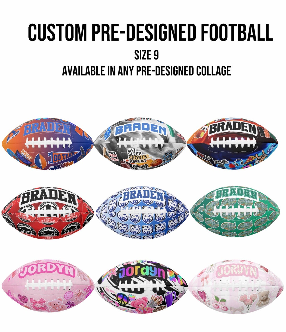 Create By D Custom Pre-Designed Football