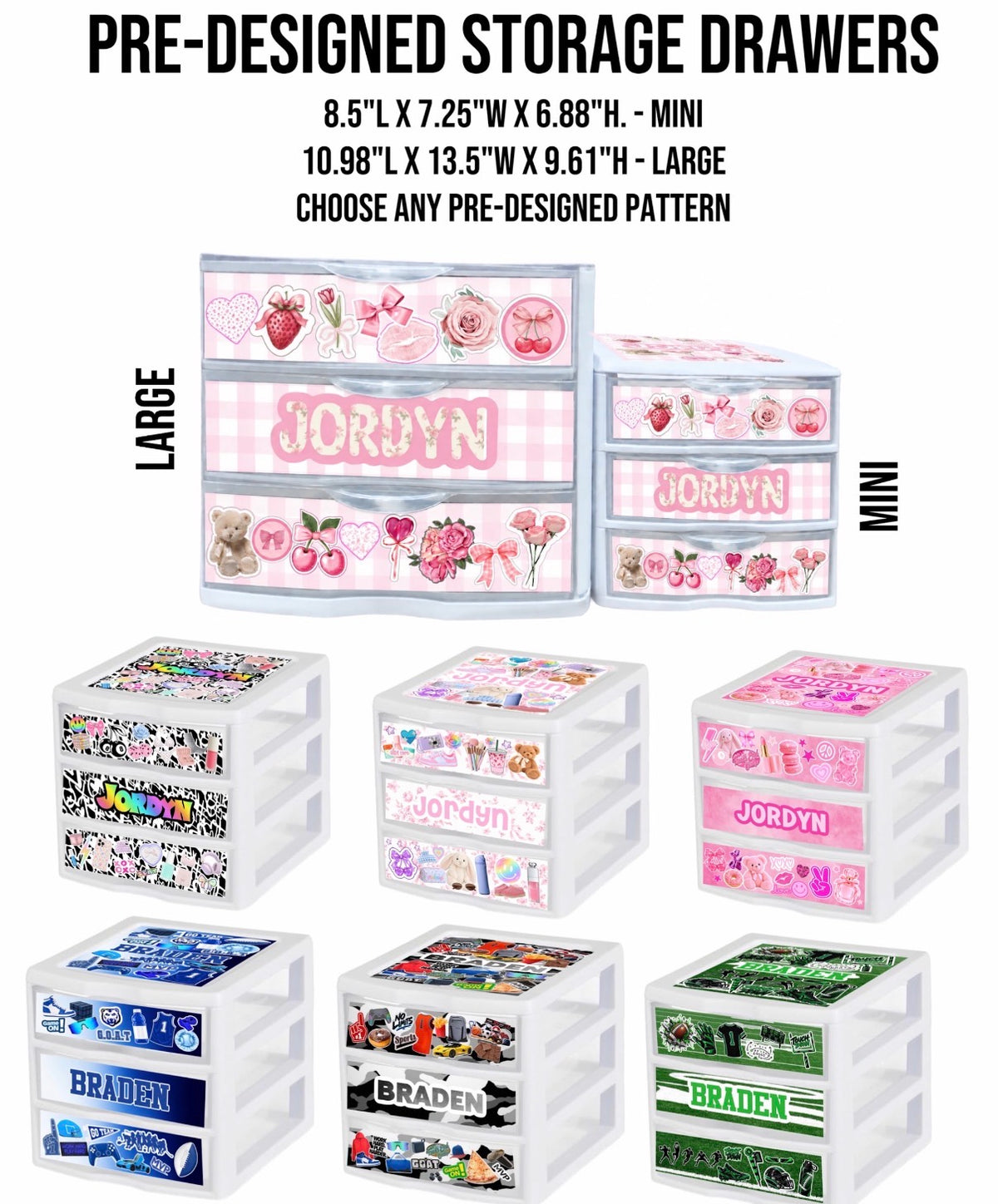Create By D Pre-Designed Storage Drawers