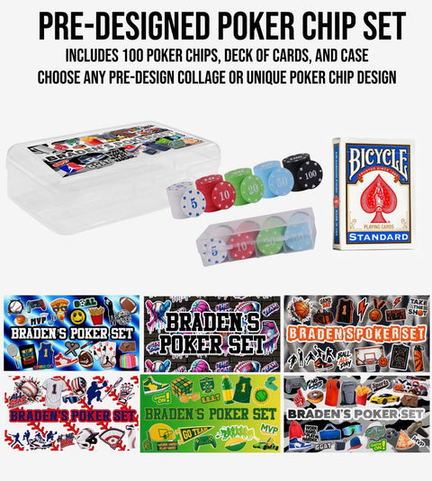 Create By D Pre-Designed Poker Chip Set