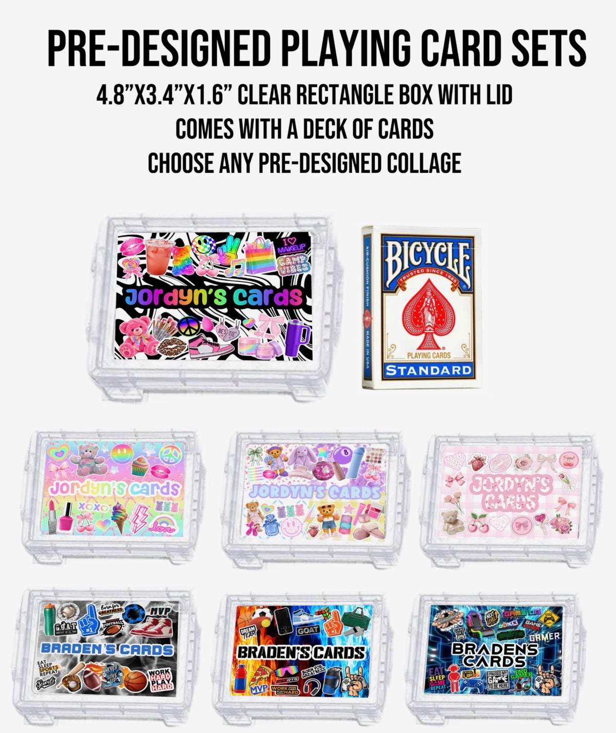 Create By D Pre-Designed Playing Card Sets
