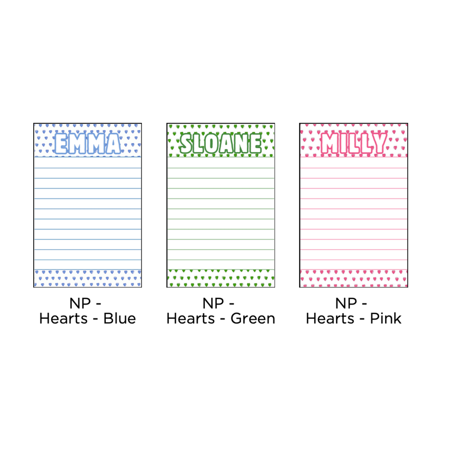 Longer Letter Later Custom Patterned Notepads
