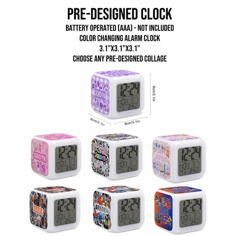Create By D Pre-Designed Clock