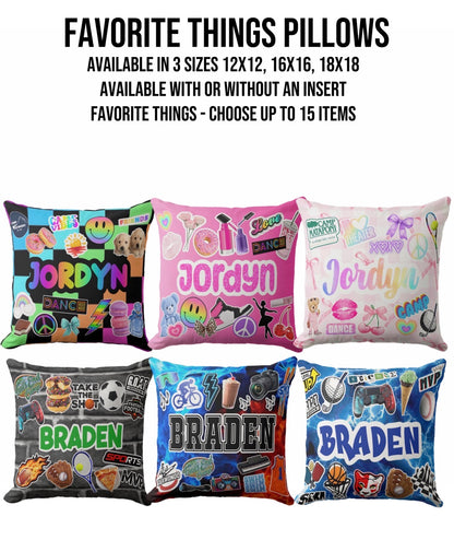 Create By D Favorite Things Pillows