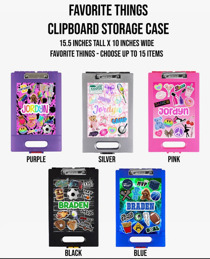 Create By D Favorite Things Clipboard Storage Case