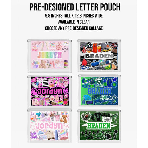 Create By D Pre-Designed Letter Pouch