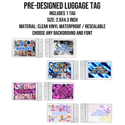 Create By D Pre-Designed Luggage Tag