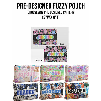 Create By D Pre-Designed Fuzzy Pouch