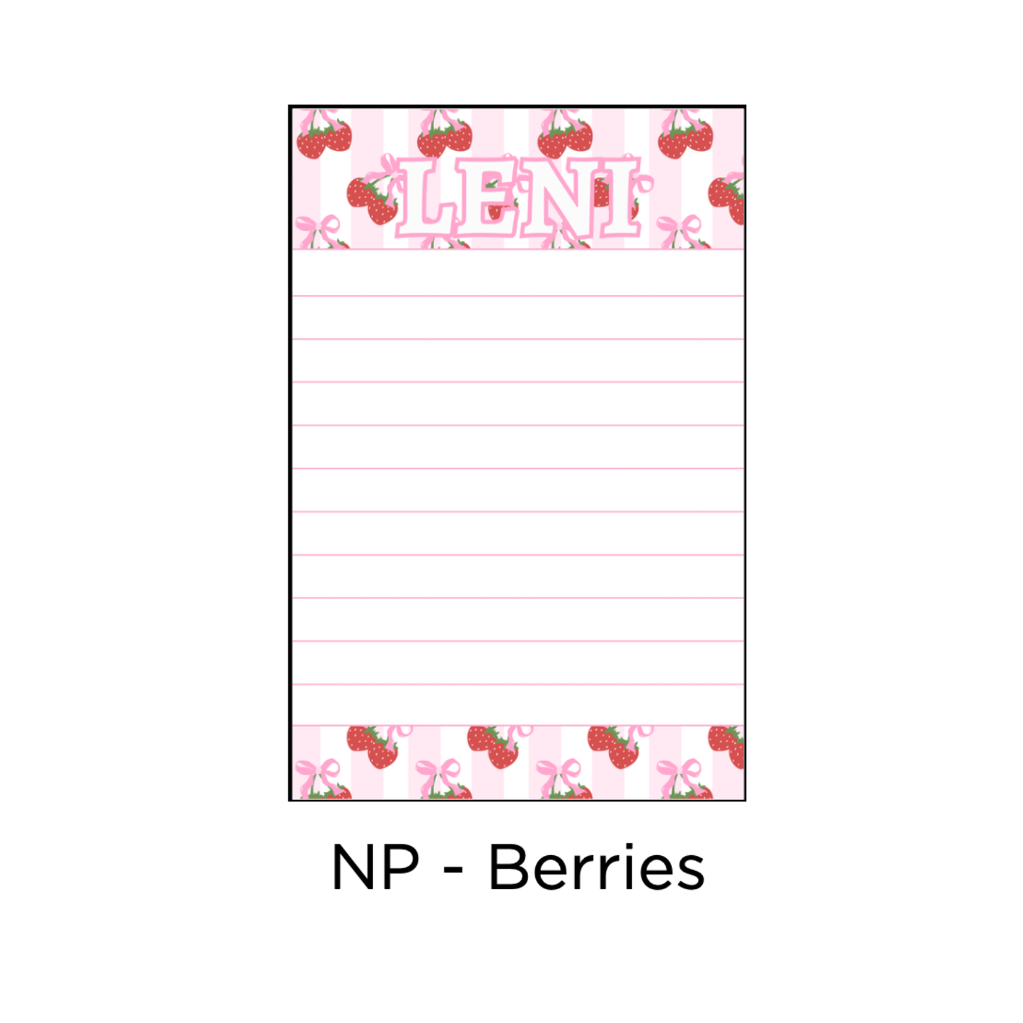 Longer Letter Later Custom Patterned Notepads