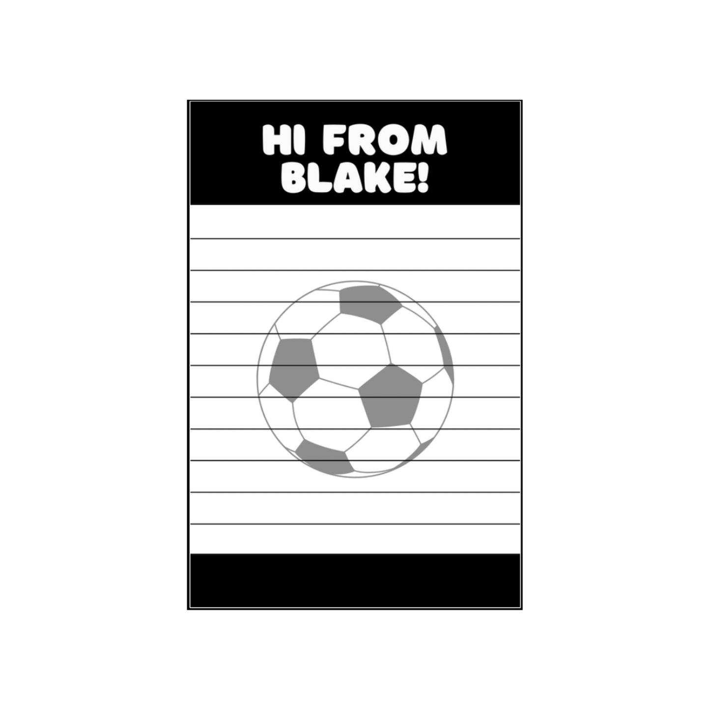 Longer Letter Later Custom Icon Notepads