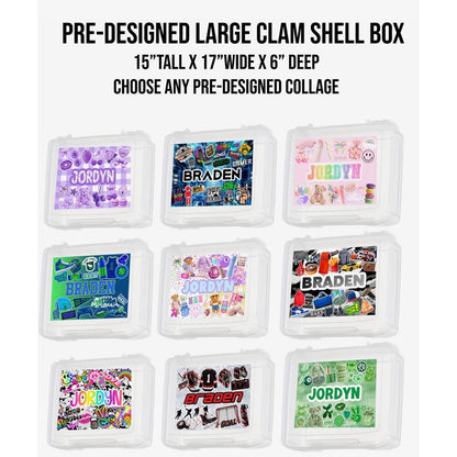 Create By D Pre-Designed Large Clam Shell Box