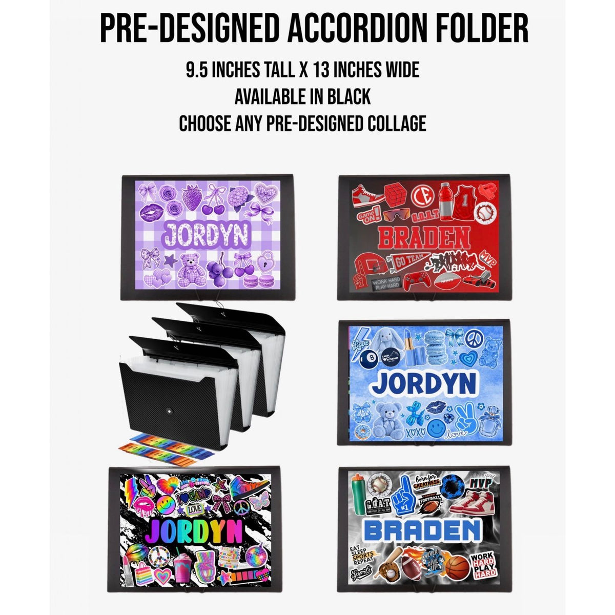 Create By D Pre-Designed Accordion Folder