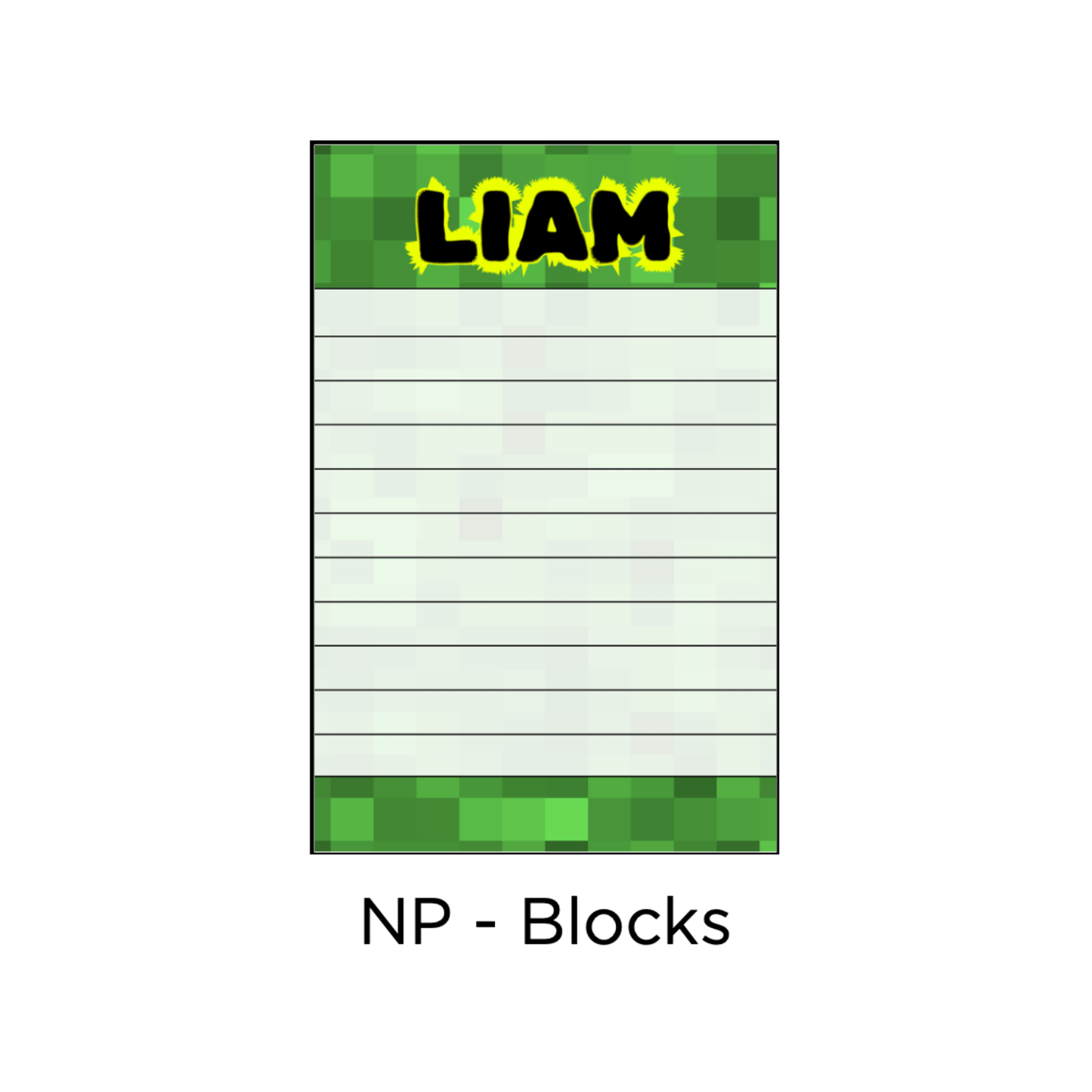 Longer Letter Later Custom Patterned Notepads