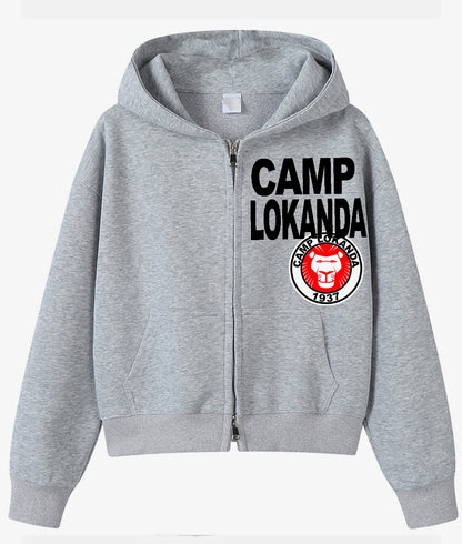 Melissa Nathan Camp City Grey Zip Up