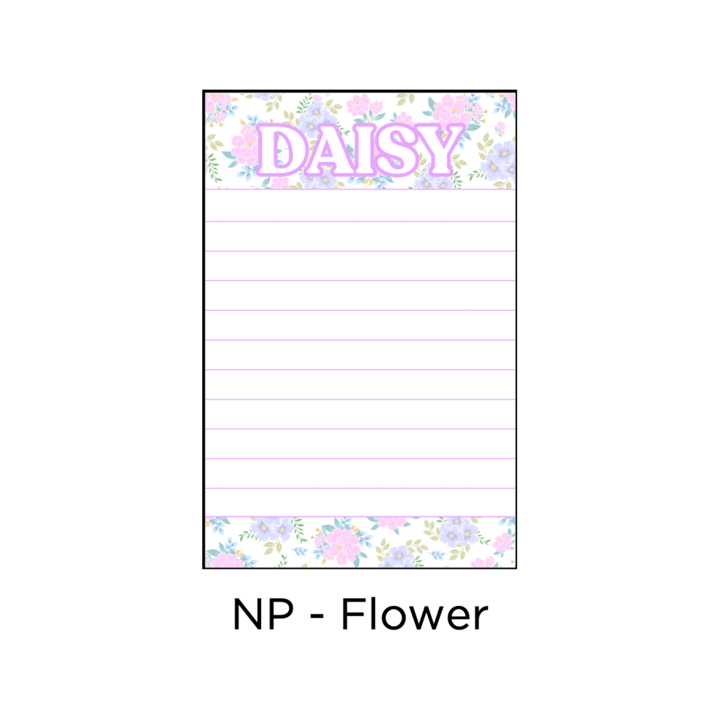 Longer Letter Later Custom Patterned Notepads