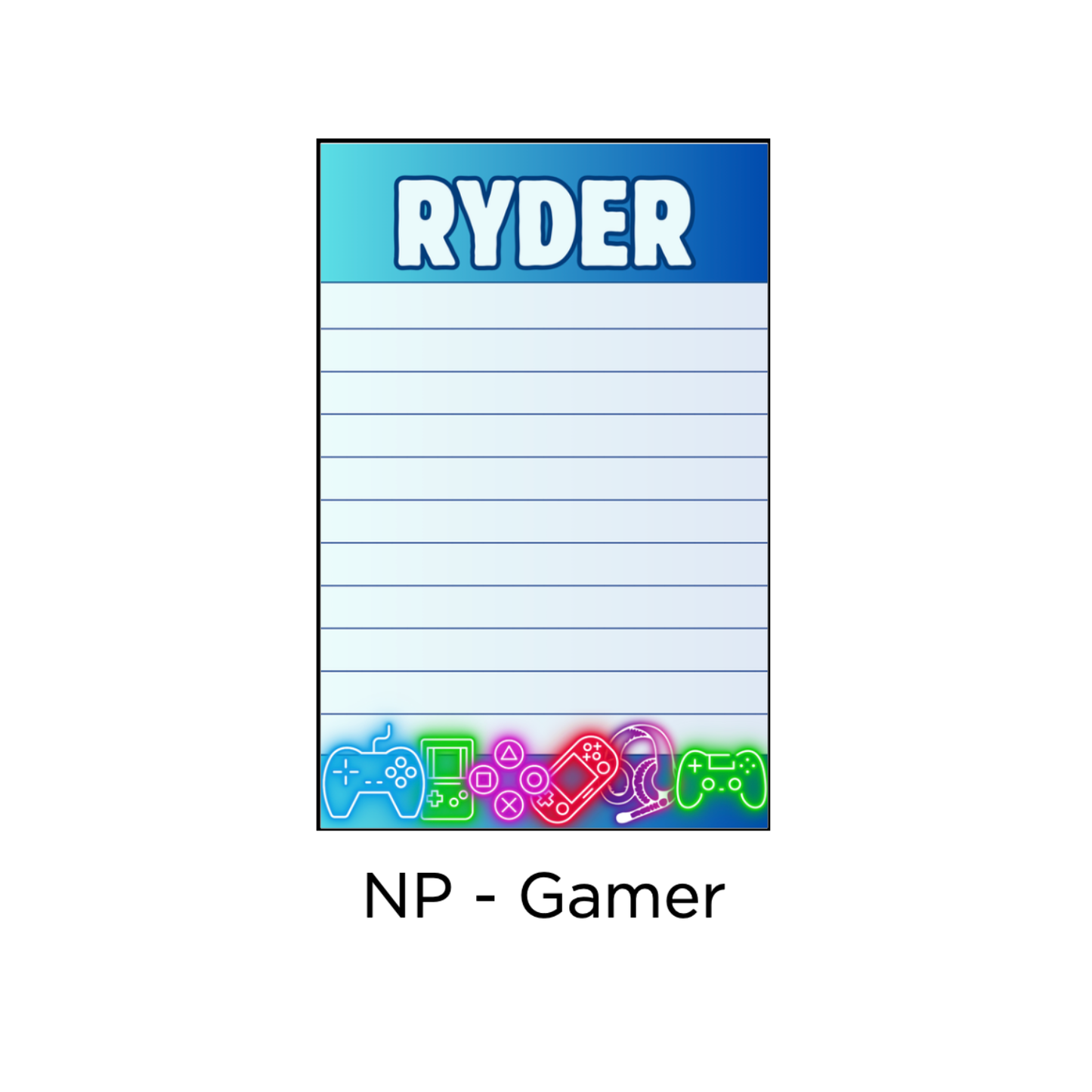 Longer Letter Later Custom Patterned Notepads