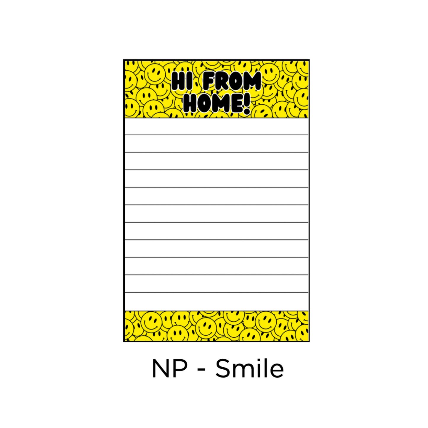 Longer Letter Later Custom Patterned Notepads