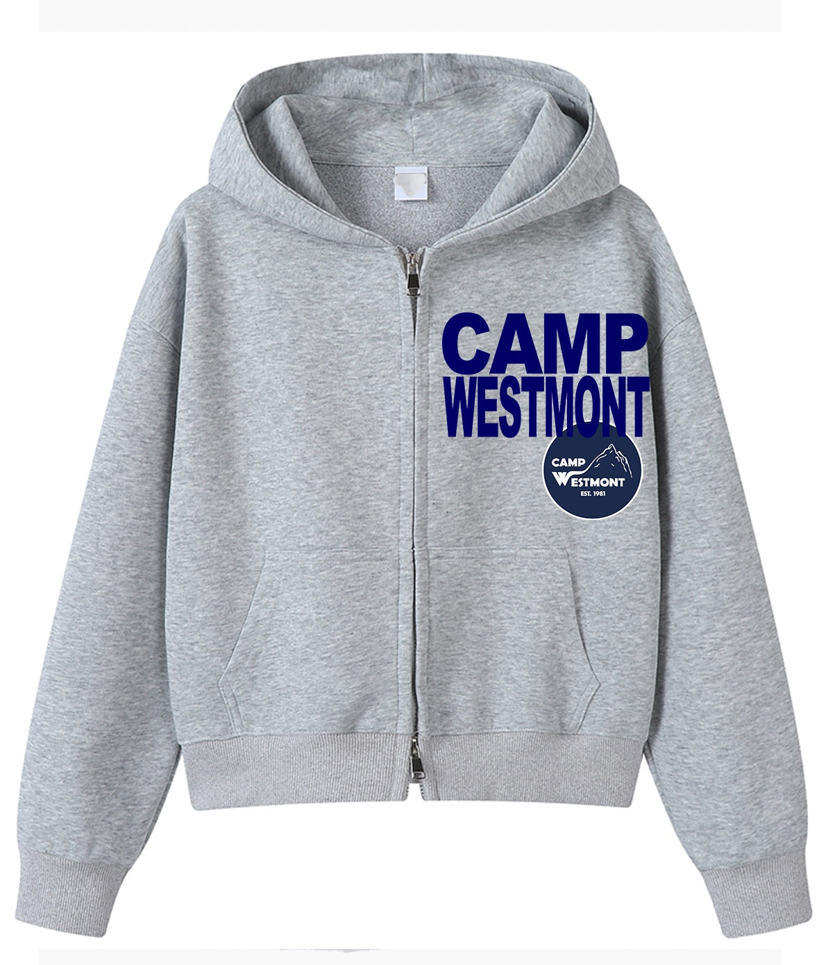 Melissa Nathan Camp City Grey Zip Up