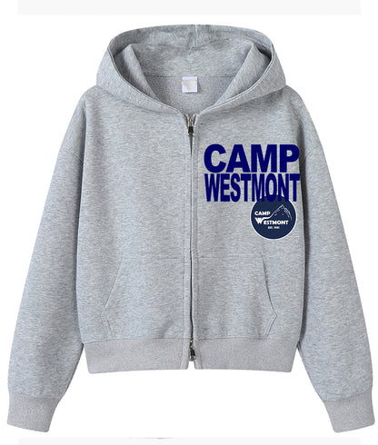 Melissa Nathan Camp City Grey Zip Up