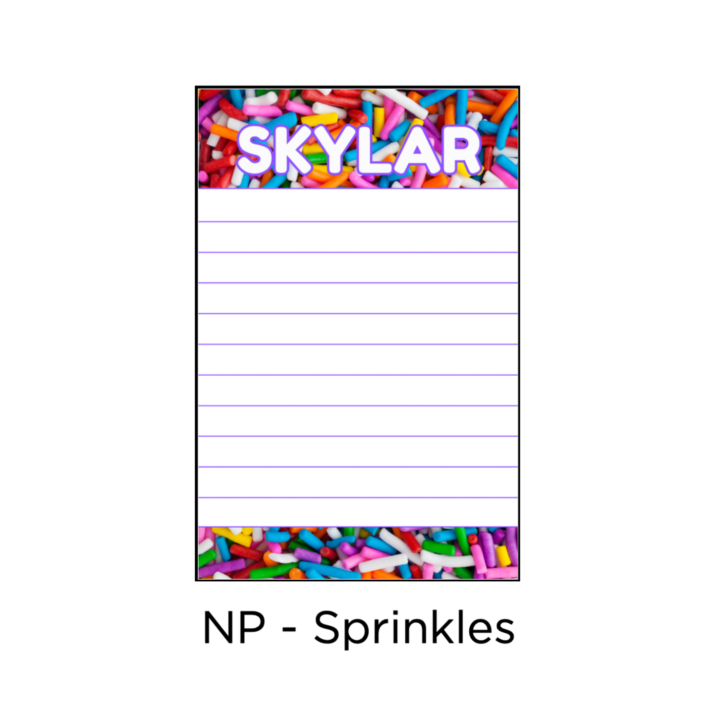 Longer Letter Later Custom Patterned Notepads