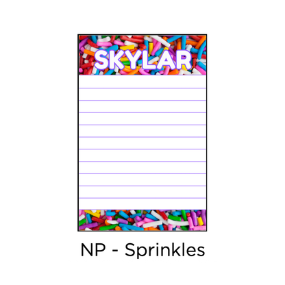 Longer Letter Later Custom Patterned Notepads