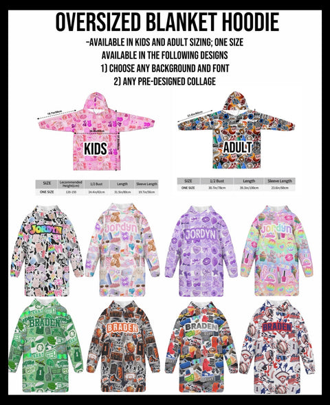 Create By D Oversized Blanket Hoodie