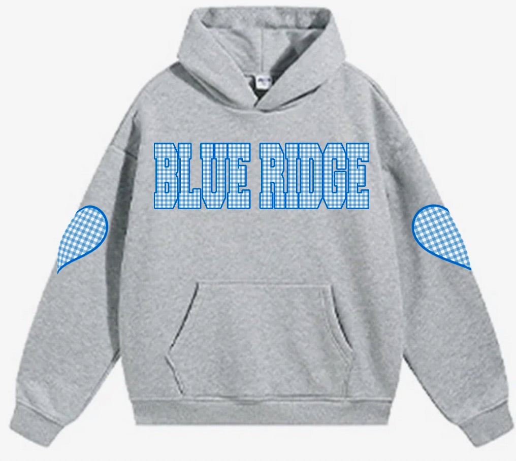 Melissa Nathan Grey Gingham Hoodie