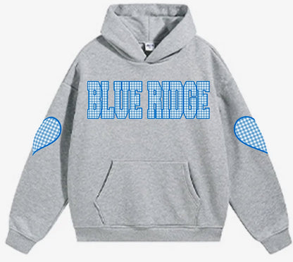 Melissa Nathan Grey Gingham Hoodie