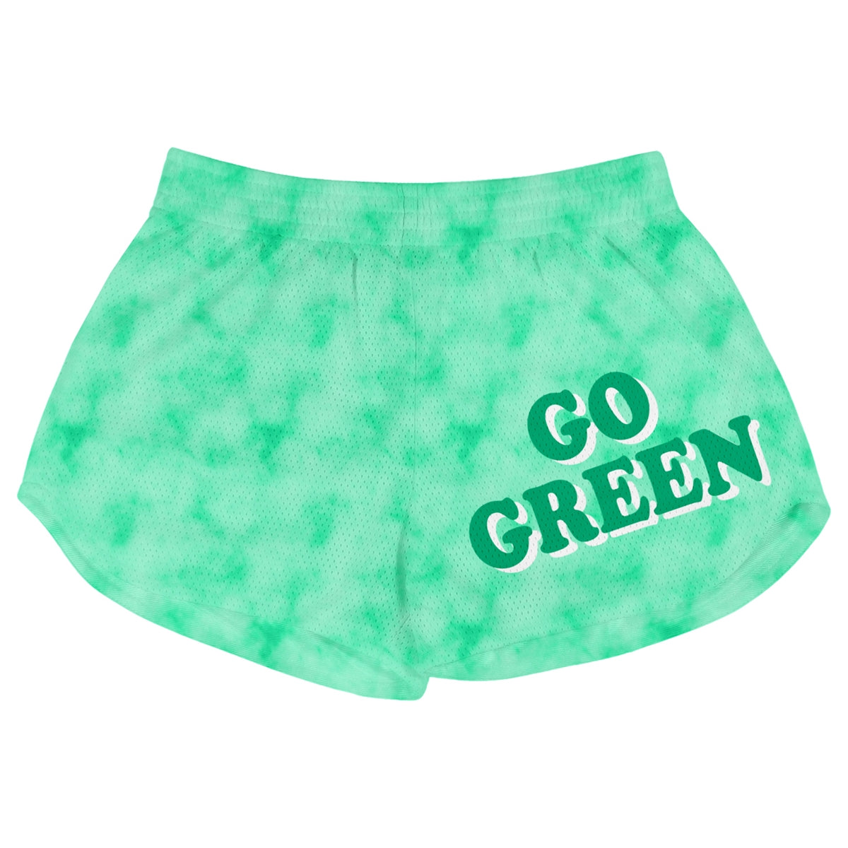 Athletic Camper Girls Mesh Spirit Shorts