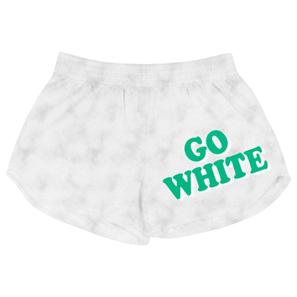 Athletic Camper Girls Mesh Spirit Shorts