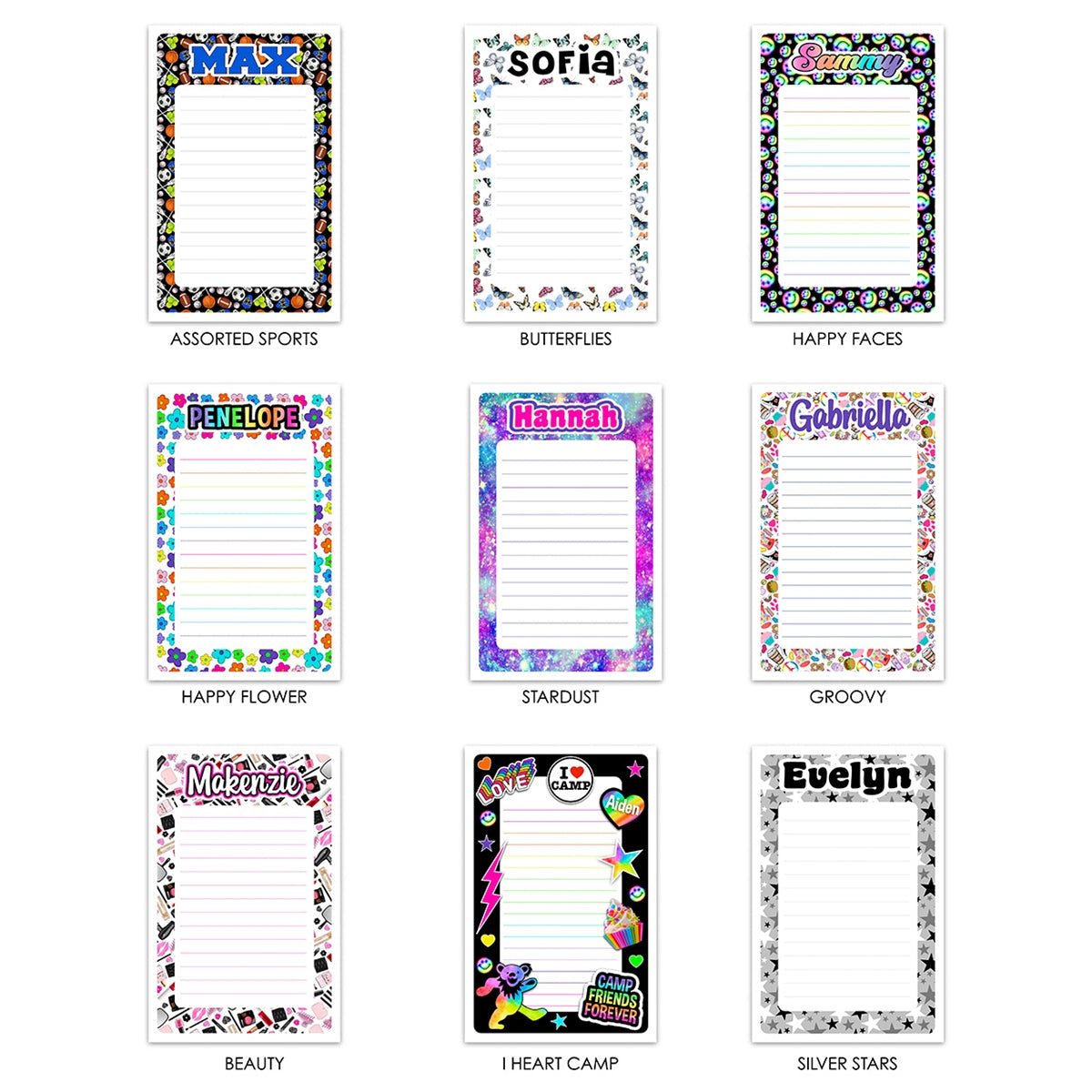 Namedrops Notepads